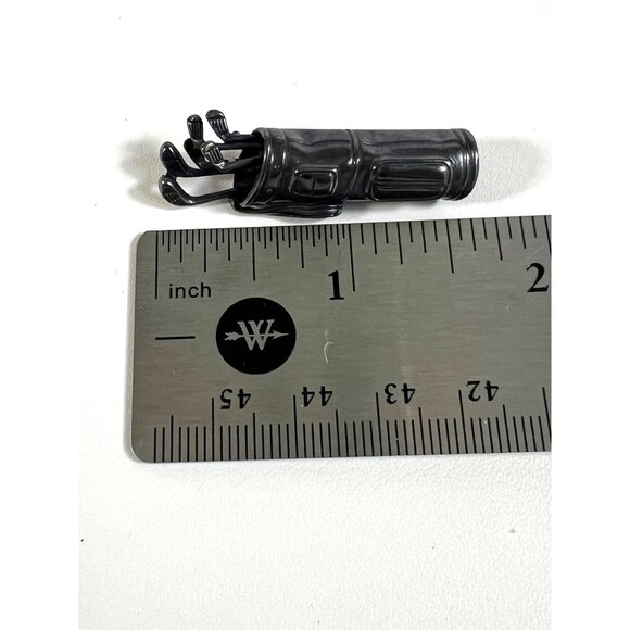 Vintage Beau Sterling Golf Bag Brooch Pin Sterling Silver Sports Jewelry Collect - Picture 5 of 6